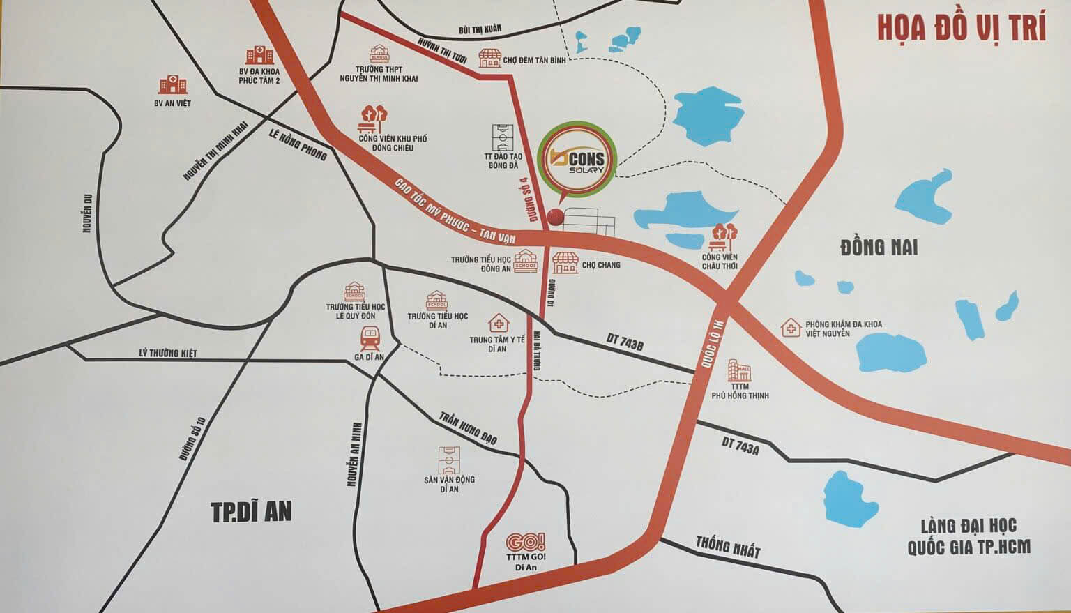 vị trí bcons solary